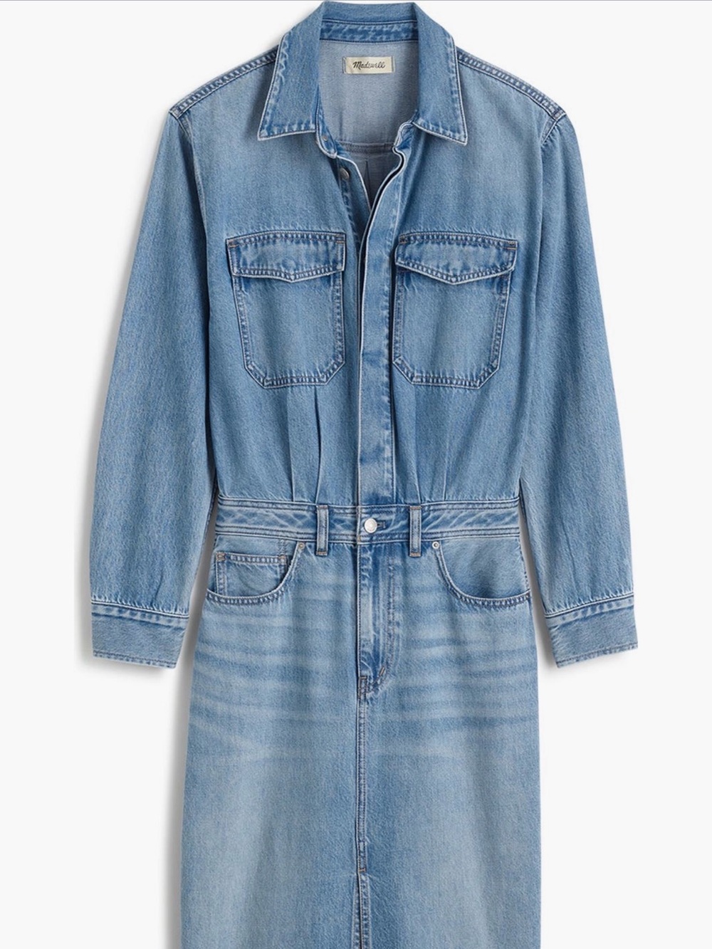 Madewell Denim Button-Up Shirt Dress NWT